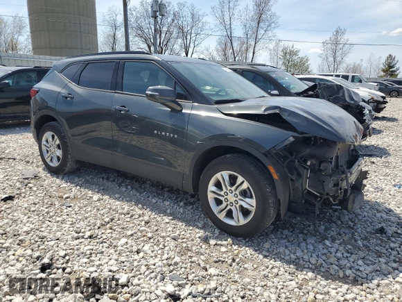 2020 Chevrolet Blazer LT with VIN 3GNKBHRS7LS616854, listed as a Copart auction lot 54380035 with 72,705 mi miles and Non repairable. Bid and sale history available at DreamBid. Image 4.