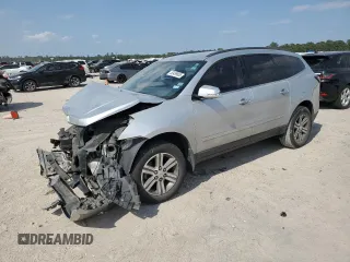 2015 Chevrolet Traverse LT z VIN 1GNKRHKD0FJ317445, wystawiony jako Copart lot #53499855 z przebiegiem 162 890 mil mil oraz Szkoda całkowita • Salvage title. Historia ofert i sprzedaży dostępna na DreamBid. Obrazek 1.