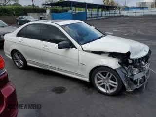 2012 Mercedes-Benz C-Class C 250 Sport with VIN WDDGF4HB8CA616379, listed as a Copart auction lot 51476975 with 165,904 mi miles and Salvage Title. Bid and sale history available at carsss.com. Image 4.
