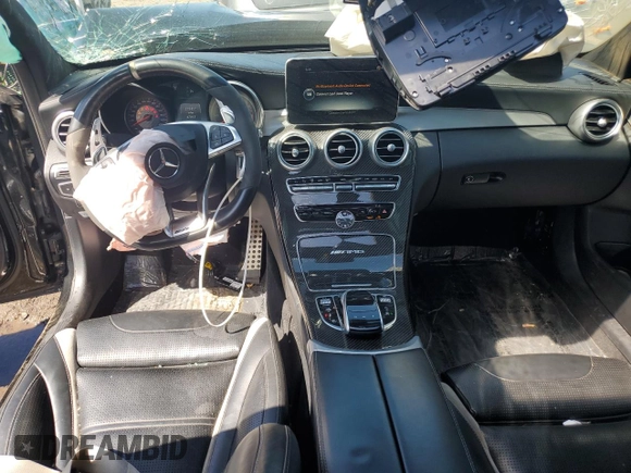 2017 Mercedes-Benz C 63 S AMG with VIN 55SWF8HB3HU186688, listed as a Copart auction lot 57299905 with 47,913 mi miles and Clean title. Bid and sale history available at DreamBid. Image 8.