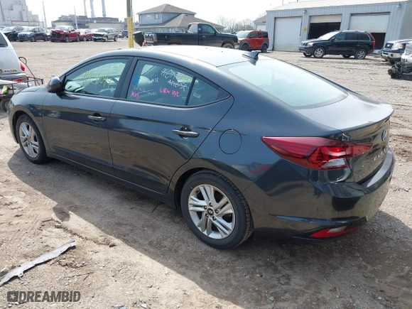 2020 Hyundai Elantra Value Edition with VIN 5NPD84LF6LH616584, listed as a IAAI auction lot 41926099 with 86,887 mi miles. Bid and sale history available at carsss.com. Image 3.