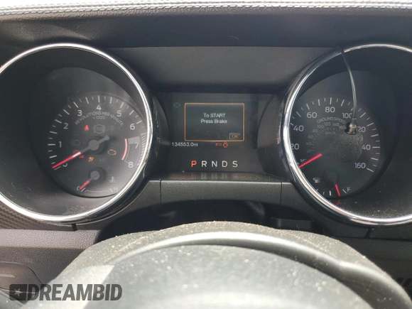 2016 Ford Mustang V6 with VIN 1FA6P8AM2G5246041, listed as a Copart auction lot 57300875 with 134,553 mi miles and Salvage title. Bid and sale history available at DreamBid. Image 9.