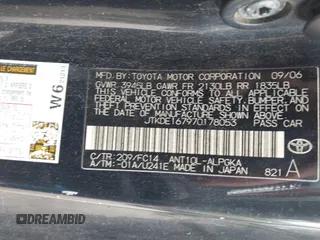 2007 Scion tC Spec with VIN JTKDE167970178053, listed as a IAAI auction lot 42493614 with 284,596 mi miles and . Bid and sale history available at DreamBid. Image 9.