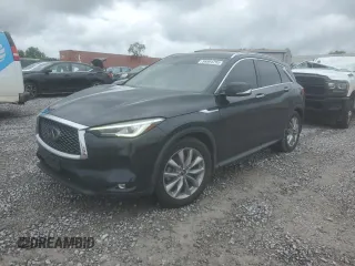 2021 Infiniti QX50 Luxe with VIN 3PCAJ5BA8MF108720, listed as a Copart auction lot 58894295 with 67,643 mi miles and Salvage title. Bid and sale history available at DreamBid. Image 1.