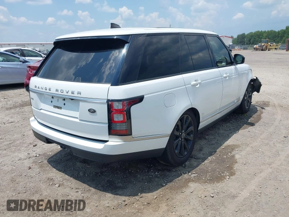 2017 Land Rover Range Rover HSE z VIN SALGS2FV8HA356315, wystawiony jako IAAI lot #42587516 z przebiegiem 94 639 mil mil oraz . Historia ofert i sprzedaży dostępna na DreamBid. Obrazek 4.