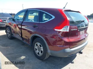 2013 Honda CR-V LX with VIN 5J6RM3H39DL017583, listed as a IAAI auction lot 41988588 with 254,382 mi miles. Bid and sale history available at carsss.com. Image 3.
