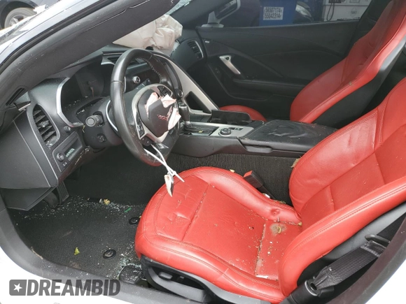 2016 Chevrolet Corvette 1LT with VIN 1G1YB2D76G5122190, listed as a Copart auction lot 66334334 with 32,918 mi miles and Salvage Title. Bid and sale history available at carsss.com. Image 7.