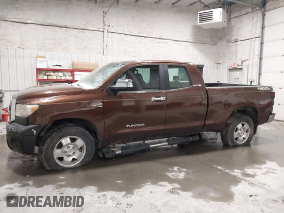 2007 Toyota Tundra SR5 with VIN 5TFBT54187X007232, listed as a IAAI auction lot 41848302 with 168,324 mi miles and . Bid and sale history available at DreamBid. Image 14.