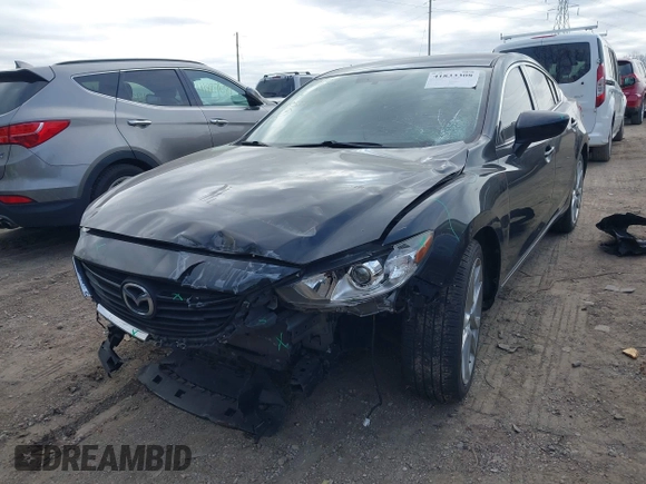 2016 Mazda Mazda6 i Touring with VIN JM1GJ1V51G1470967, listed as a IAAI auction lot 41833308 with 46,271 mi miles. Bid and sale history available at carsss.com. Image 2.