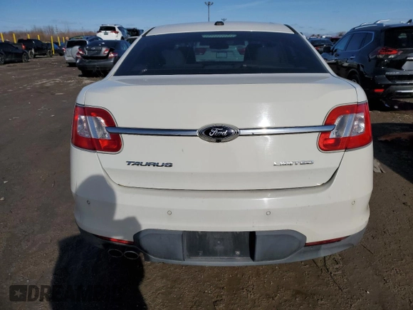 2010 Ford Taurus Limited with VIN 1FAHP2FW7AG139594, listed as a Copart auction lot 43525705 with 0 mi miles and Salvage Title. Bid and sale history available at carsss.com. Image 6.