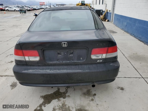 2000 Honda Civic EX with VIN 1HGEJ8149YL001565, listed as a Copart auction lot 53715545 with 275,041 mi miles and Salvage Title. Bid and sale history available at carsss.com. Image 6.
