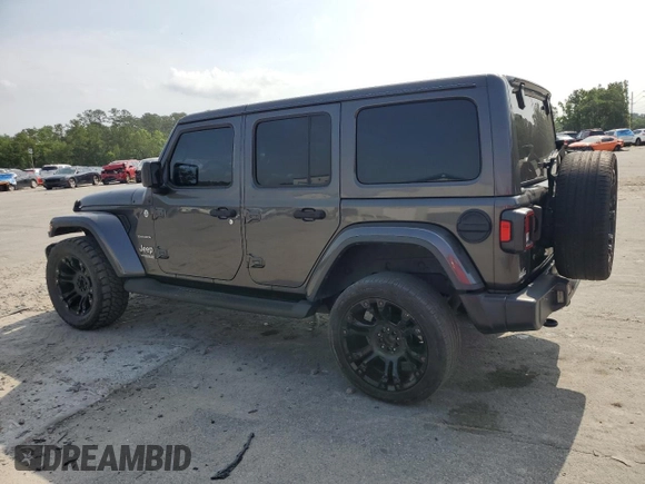 2018 Jeep Wrangler Unlimited Sahara z VIN 1C4HJXENXJW325069, wystawiony jako Copart lot #57405885 z przebiegiem 74 052 mil mil oraz Czysty tytuł • Clean title. Historia ofert i sprzedaży dostępna na DreamBid. Obrazek 2.