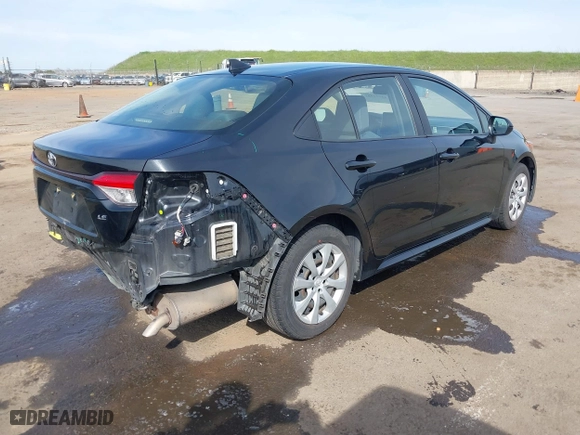 2020 Toyota Corolla LE with VIN JTDEPRAE7LJ042552, listed as a IAAI auction lot 41771581 with 119,568 mi miles. Bid and sale history available at carsss.com. Image 4.