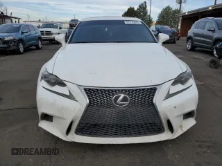2015 Lexus IS 250 with VIN JTHCF1D2XF5017525, listed as a Copart auction lot 51175075 with 119,948 mi miles and Salvage Title. Bid and sale history available at DreamBid. Image 5.