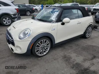 2017 MINI Convertible Cooper S z VIN WMWWG9C5XH3C80635, wystawiony jako Copart lot #56167715 z przebiegiem 79 485 mil mil oraz Szkoda całkowita • Salvage title. Historia ofert i sprzedaży dostępna na DreamBid. Obrazek 1.