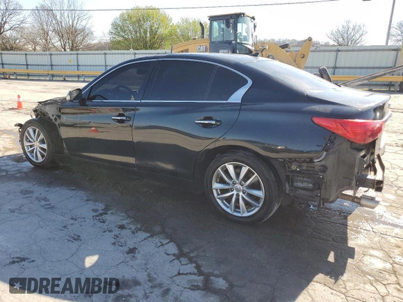 2015 Infiniti Q50 Premium with VIN JN1BV7AP8FM336966, listed as a Copart auction lot 50609175 with 100,564 mi miles and Salvage Title. Bid and sale history available at carsss.com. Image 2.
