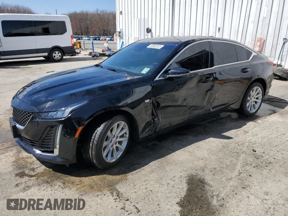 2024 Cadillac CT5 Luxury with VIN 1G6DX5RK0R0127765, listed as a Copart auction lot 50882525 with 8,060 mi miles and Salvage title. Bid and sale history available at DreamBid. Image 1.