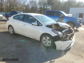 2017 Kia Forte LX with VIN 3KPFK4A74HE071065, listed as a Copart auction lot 86698254 with 55,628 mi miles and Salvage Title. Bid and sale history available at carsss.com. Image 4.