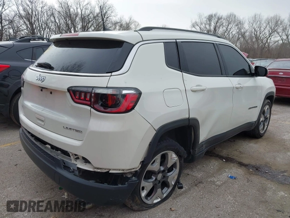2021 Jeep Compass Limited with VIN 3C4NJCCB2MT528293, listed as a IAAI auction lot 41738444 with 111,848 mi miles. Bid and sale history available at carsss.com. Image 6.