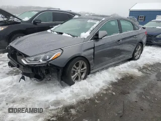 2019 Hyundai Sonata SEL with VIN 5NPE34AF9KH814791, listed as a Copart auction lot 44158555 with 54,496 mi miles and Salvage Title. Bid and sale history available at DreamBid. Image 1.