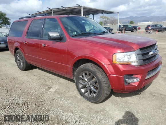 2017 Ford Expedition Max Limited with VIN 1FMJK2AT6HEA52150, listed as a Copart auction lot 51490995 with 91,112 mi miles and Salvage title. Bid and sale history available at DreamBid. Image 4.