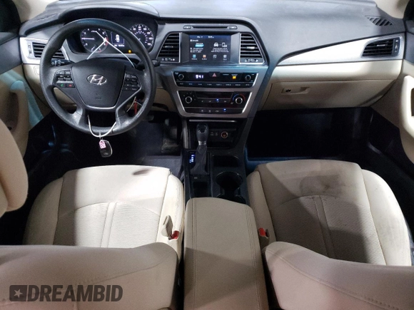 2017 Hyundai Sonata 2.4L with VIN 5NPE24AF8HH460063, listed as a Copart auction lot 55660635 with 154,107 mi miles and Salvage Title. Bid and sale history available at DreamBid. Image 8.