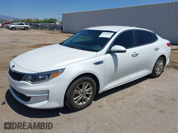 2016 Kia Optima LX with VIN KNAGT4L30G5117719, listed as a IAAI auction lot 42449051 with 122,597 mi miles and . Bid and sale history available at DreamBid. Image 2.