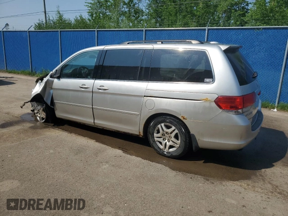 2008 Honda Odyssey EX-L z VIN 5FNRL38738B508431, wystawiony jako Copart lot #59851195 z przebiegiem Nie podano mil oraz Czysty tytuł • Clean title. Historia ofert i sprzedaży dostępna na DreamBid. Obrazek 2.