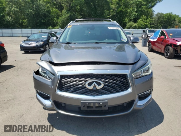 2019 Infiniti QX60 Luxe with VIN 5N1DL0MM1KC504950, listed as a Copart auction lot 61621525 with 95,199 mi miles and Salvage title. Bid and sale history available at DreamBid. Image 5.