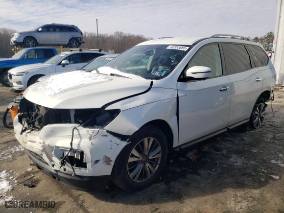 2019 Nissan Pathfinder SL with VIN 5N1DR2MM4KC619553, listed as a Copart auction lot 42353685 with 68,311 mi miles and Salvage Title. Bid and sale history available at carsss.com. Image 1.