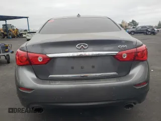 2014 Infiniti Q50 Hybrid Premium with VIN JN1AV7APXEM692295, listed as a Copart auction lot 54415395 with Not provided miles and Salvage title. Bid and sale history available at DreamBid. Image 6.