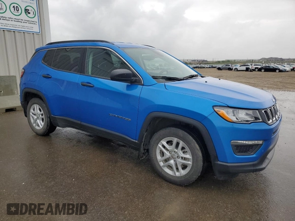 2021 Jeep Compass Sport with VIN 3C4NJCAB3MT598775, listed as a Copart auction lot 57659685 with 39,444 mi miles and Clean title. Bid and sale history available at DreamBid. Image 4.