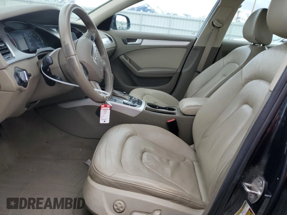 2012 Audi A4 2.0T Premium Plus with VIN WAUWFAFL1CA021726, listed as a Copart auction lot 44306125 with 0 mi miles and Salvage Title. Bid and sale history available at carsss.com. Image 7.