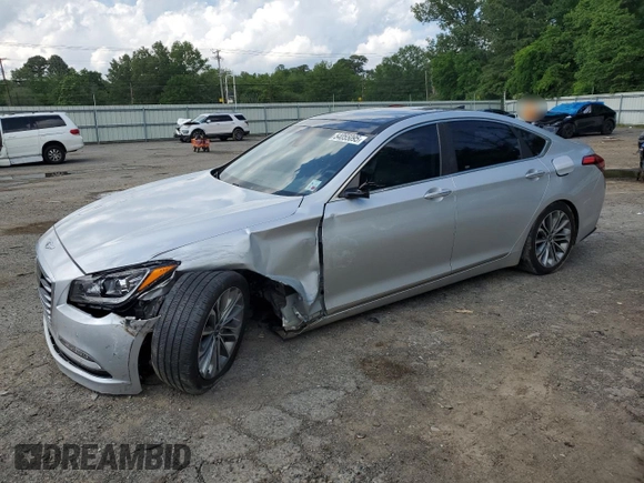 2017 Genesis G80 3.8L z VIN KMHGN4JE0HU182283, wystawiony jako Copart lot #54055095 z przebiegiem 190 024 mil mil oraz Szkoda całkowita • Salvage title. Historia ofert i sprzedaży dostępna na DreamBid. Obrazek 1.