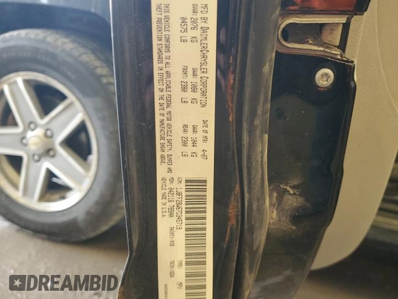 2007 Jeep Patriot Sport with VIN 1J8FF28W67D345719, listed as a Copart auction lot 42592055 with 118,277 mi miles and Salvage Title. Bid and sale history available at DreamBid. Image 13.