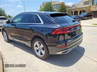 2019 Audi Q8 Premium with VIN WA1AVAF14KD021323, listed as a Copart auction lot 65992915 with 69,379 mi miles and Clean title. Bid and sale history available at DreamBid. Image 3.