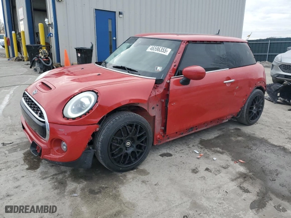 2020 MINI Hardtop 2 Door Cooper S with VIN WMWXR5C02L2L60454, listed as a Copart auction lot 46596355 with 49,652 mi miles and Salvage Title. Bid and sale history available at carsss.com. Image 1.