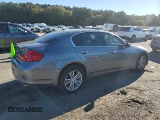 2012 Infiniti G25 x with VIN JN1DV6AR3CM861725, listed as a Copart auction lot 81903834 with 57,191 mi miles and Salvage Title. Bid and sale history available at DreamBid. Image 3.