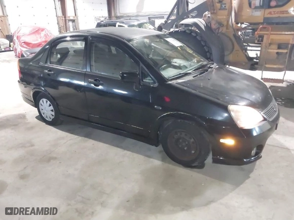 2005 Suzuki Aerio S with VIN JS2RA62S255250278, listed as a IAAI auction lot 41322109 with 144,980 mi miles. Bid and sale history available at carsss.com. Image 1.