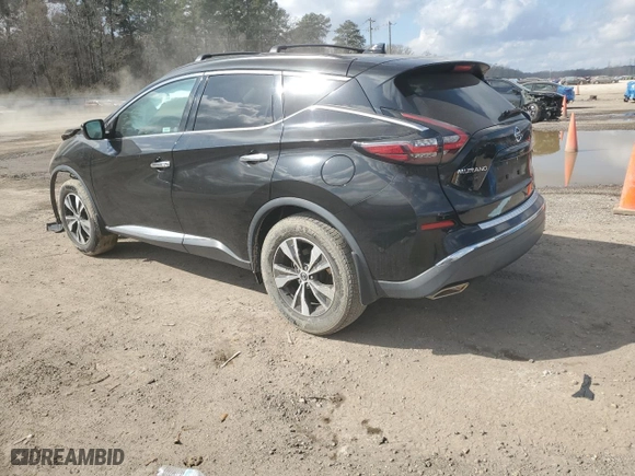 2019 Nissan Murano SV with VIN 5N1AZ2MJ7KN148267, listed as a Copart auction lot 44539455 with 38,308 mi miles and Salvage Title. Bid and sale history available at carsss.com. Image 2.