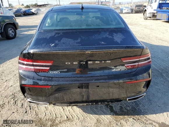 2024 Genesis G80 3.5T Sport with VIN KMTGB4SD4RU205277, listed as a Copart auction lot 74064174 with 30 mi miles and Salvage Title. Bid and sale history available at carsss.com. Image 6.