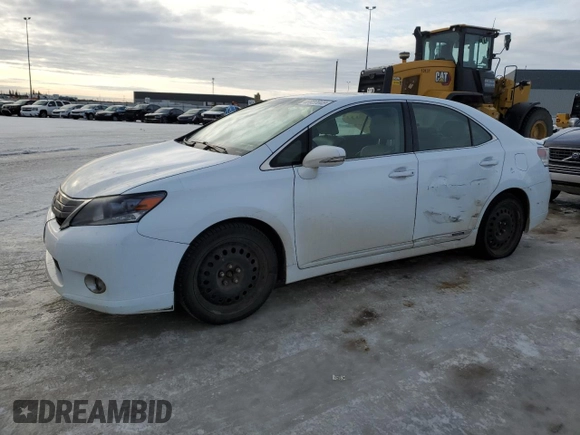 2010 Lexus HS 250h with VIN JTHBB1BA4A2004412, listed as a Copart auction lot 46927045 with 289,858 mi miles and Salvage Title. Bid and sale history available at DreamBid. Image 1.