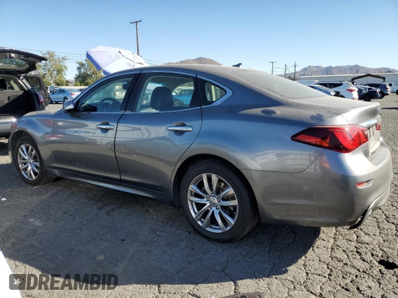 2018 Infiniti Q70 Luxe with VIN JN1BY1AR3JM220301, listed as a Copart auction lot 79569884 with 84,339 mi miles and Salvage title. Bid and sale history available at DreamBid. Image 2.