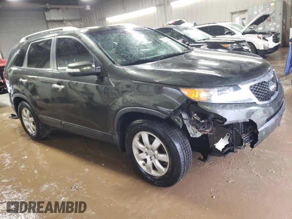 2012 Kia Sorento LX with VIN 5XYKT4A20CG293744, listed as a Copart auction lot 47795335 with 177,185 mi miles and Salvage Title. Bid and sale history available at carsss.com. Image 4.