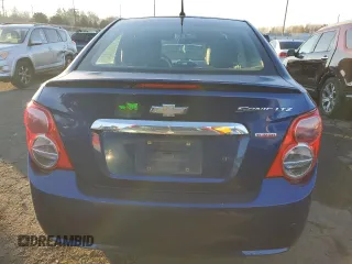 2014 Chevrolet Sonic LTZ with VIN 1G1JE5SB8E4219086, listed as a Copart auction lot 88990405 with 96,177 mi miles and Salvage Title. Bid and sale history available at carsss.com. Image 6.