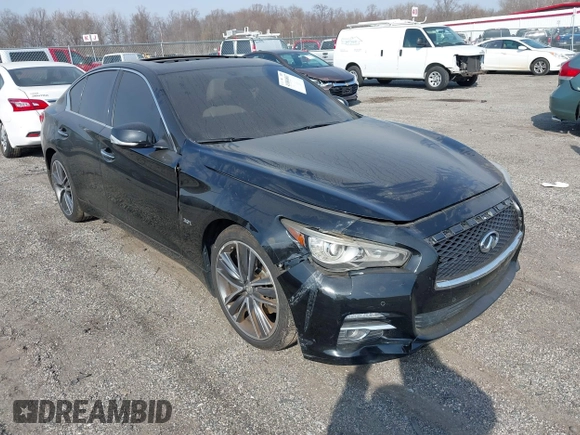 2017 Infiniti Q50 Premium with VIN JN1EV7AR2HM831181, listed as a IAAI auction lot 41804867 with 80,686 mi miles and . Bid and sale history available at DreamBid. Image 1.