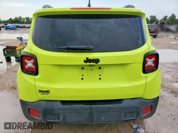 2017 Jeep Renegade Latitude с VIN ZACCJABB3HPF90893, выставлен на аукционе Copart как лот 58820295 с пробегом 59 678 миль миль и Списание • Salvage title. История ставок и продаж доступна на DreamBid. Изображение 6.