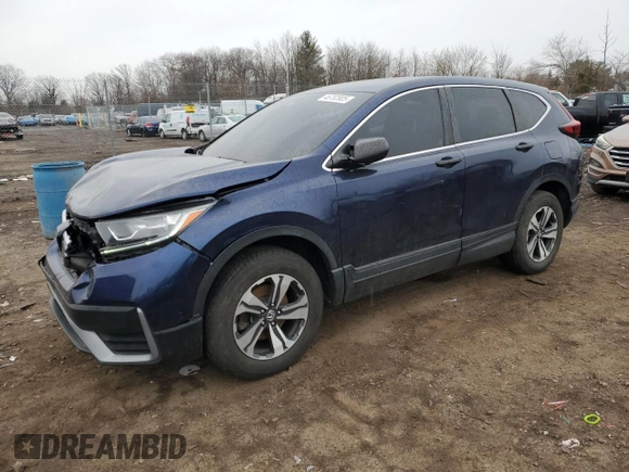 2020 Honda CR-V LX with VIN 7FARW2H28LE007232, listed as a Copart auction lot 46782905 with 51,677 mi miles and Salvage Title. Bid and sale history available at carsss.com. Image 1.