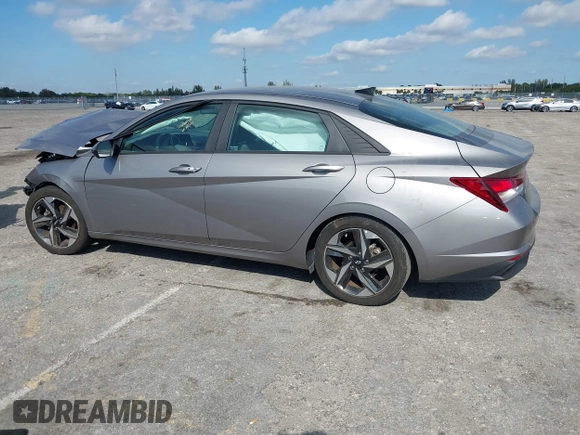 2023 Hyundai Elantra SEL with VIN KMHLS4AG3PU421669, listed as a IAAI auction lot 41278155 with 21,705 mi miles and . Bid and sale history available at DreamBid. Image 3.