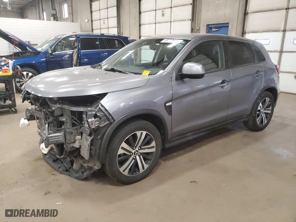 2021 Mitsubishi Outlander Sport ES with VIN JA4APUAU2MU009347, listed as a Copart auction lot 49773665 with 115,047 mi miles and Salvage Title. Bid and sale history available at carsss.com. Image 1.